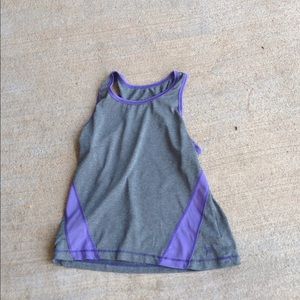 Gray and purple tank top